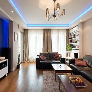 Spacious living room interior